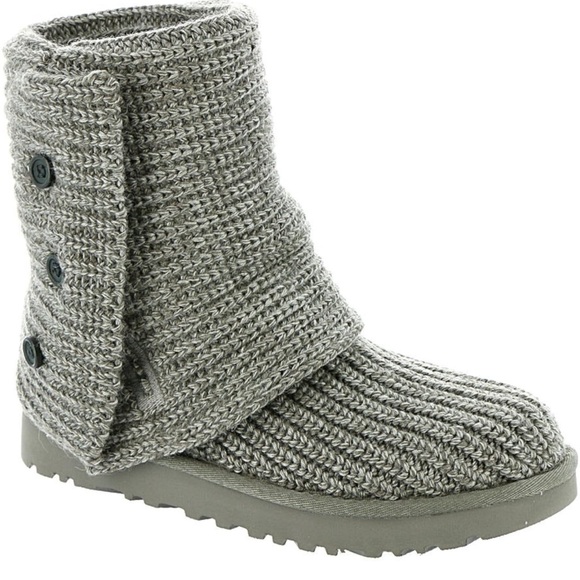 UGG Women's Classic Cardy Grey Size 8 - Picture 2 of 7